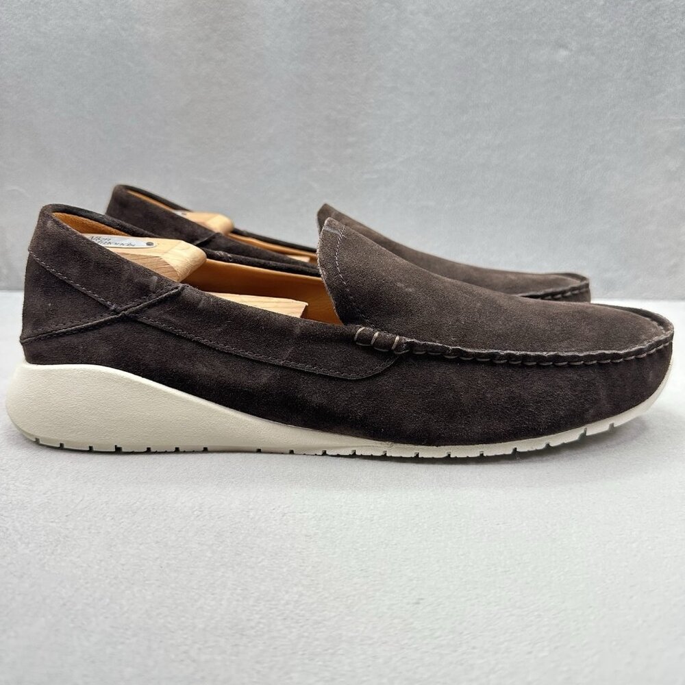 OluKai KA'A Loafer Mens Size 11.5‎ Loafers Brown Leather Suede Slip-On Shoes NEW